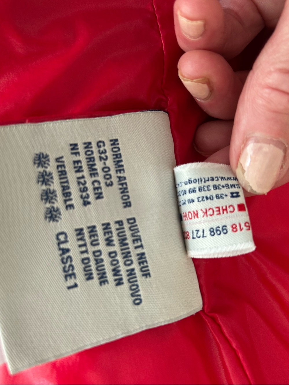 Moncler Grenoble Red Puffer Down Jacket - Picture 7 of 8